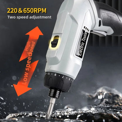 41pcs Multi-function Electric Screwdriver Adjustable Gear and Rotatable Disassembly and Screwdriver