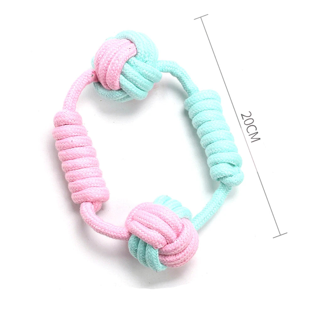 1pc Pet Dog Toys for Large Small Dogs Toy Interactive Cotton Rope Mini Dog Toys Ball for Dogs  Accessories Toothbrush Chew Puppy