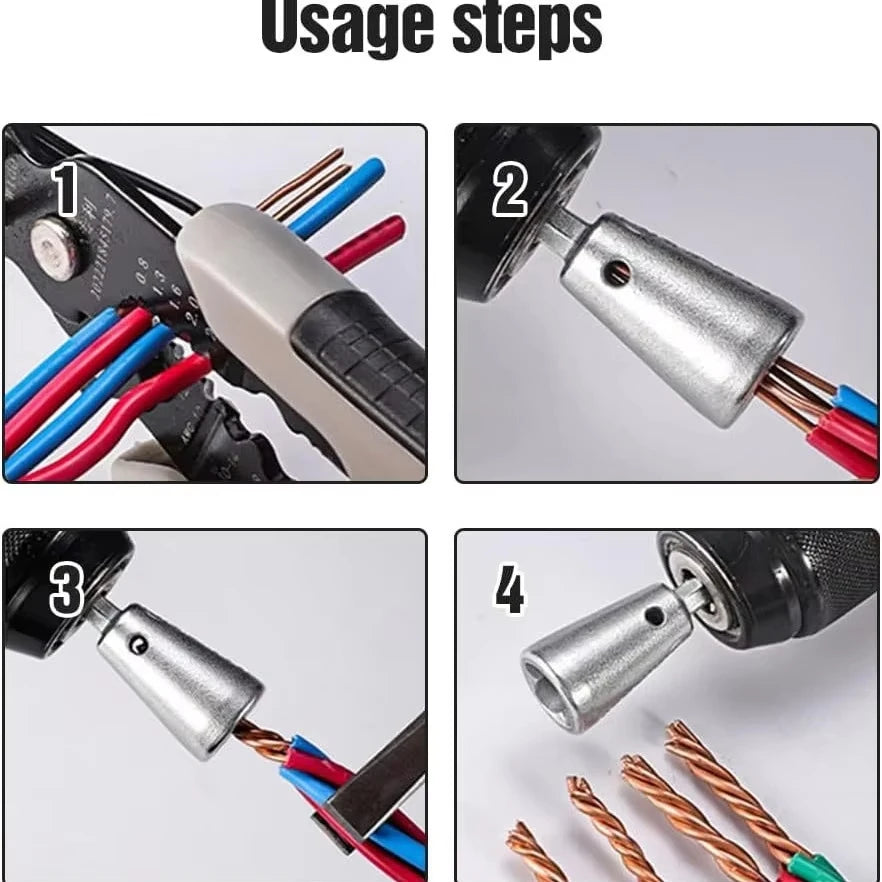 Wire Twisting Tools Quickly Twister Electrician Artifact for Power Drill Drivers Twisted Connector Cable Device Multi-tool