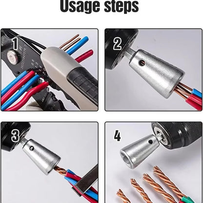 Wire Twisting Tools Quickly Twister Electrician Artifact for Power Drill Drivers Twisted Connector Cable Device Multi-tool