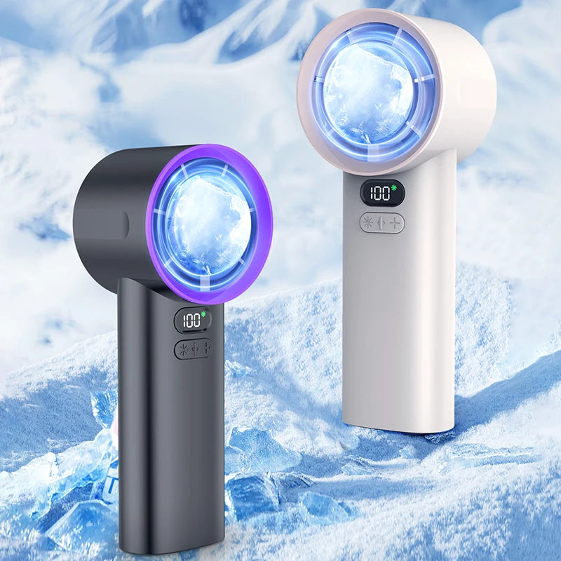 Portable mini fan, handheld fan, USB-rechargeable, suitable for men and women, for indoor and outdoor use, and travel