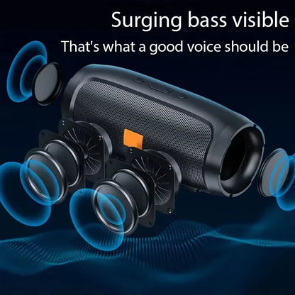 Lenovo TF USB Bluetooth Speaker Portable Dual Speaker Stereo Outdoor Playback FM Voice Broadcasting Subwoofer Wireless Speakers