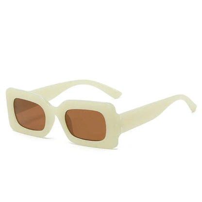 Sunglasses Woman 2025 Fashion Vintage Rectangle Frame Purple Pink Square Sun Glasses Man Lady Eyewear UV400 очки солнцезащитные