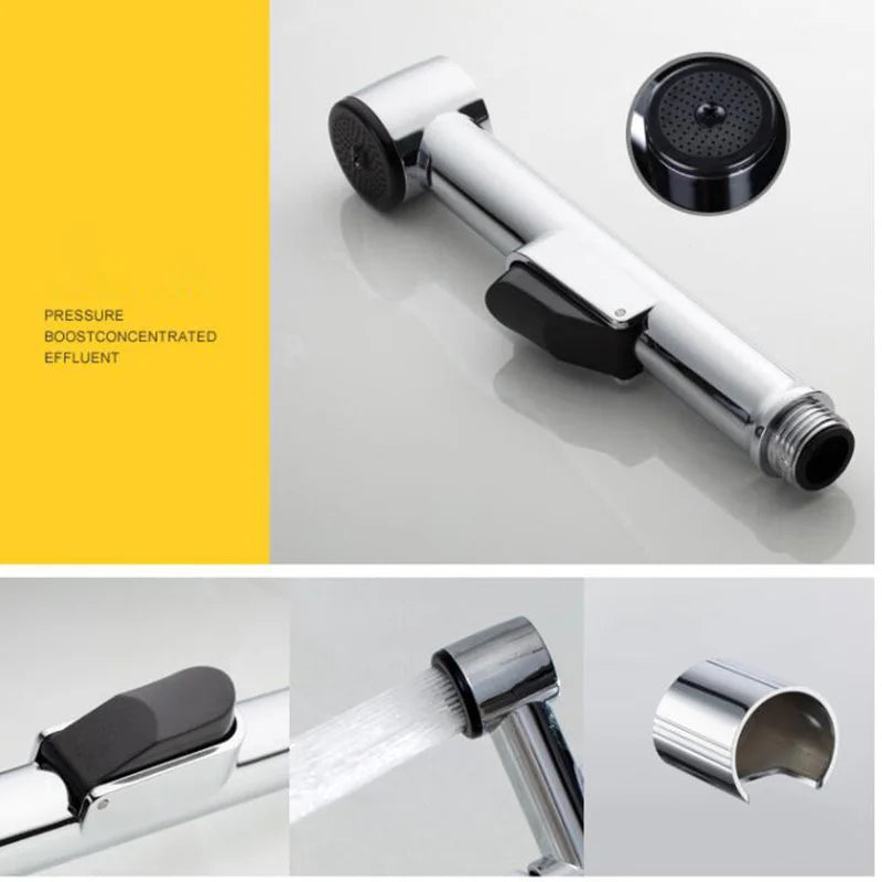 Bathroom Hygienic Shower douche Toilet Bidet Sprayer hand ass anal clean wash shower head Holder Water Hose Faucet Accessories