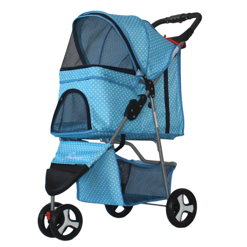 Waterproof Puppy Dog Pet Stroller for Travel Outdoors and Carrying Pets
