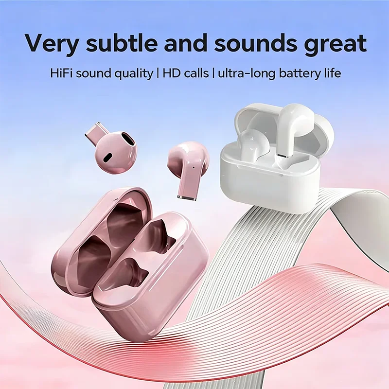 Original wireless earbuds, TWS Bluetooth earbuds, touch-screen sports earbuds, stereo earbuds, compatible with Android phones.