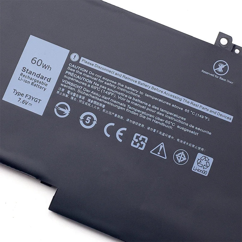 F3YGT for Dell Battery Latitude 7480 12 13 7000 7280 7290 E7280 E7290 E7380 E7390 Laptop Battery High Capacity with Tools
