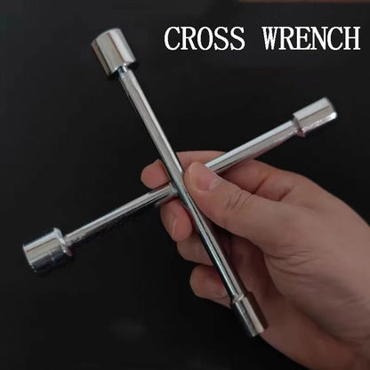 Mini Portable Cross Wrench Hexagonal socket tire wrench Multifunctional wrench Multi-function cross wrench