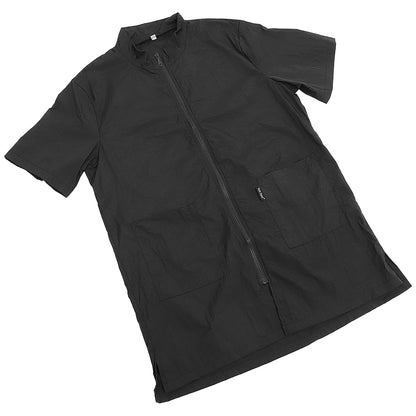 Pet Grooming Work Clothes Smock Blouses Salon Beautician Cosmetologist Uniform Shop Bath Compression