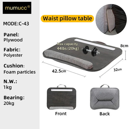 MUMUCC Study Table Bed Desk Student Dormitory Bedroom Laptop Desk Pillow Small Table Applicable To Students Etc