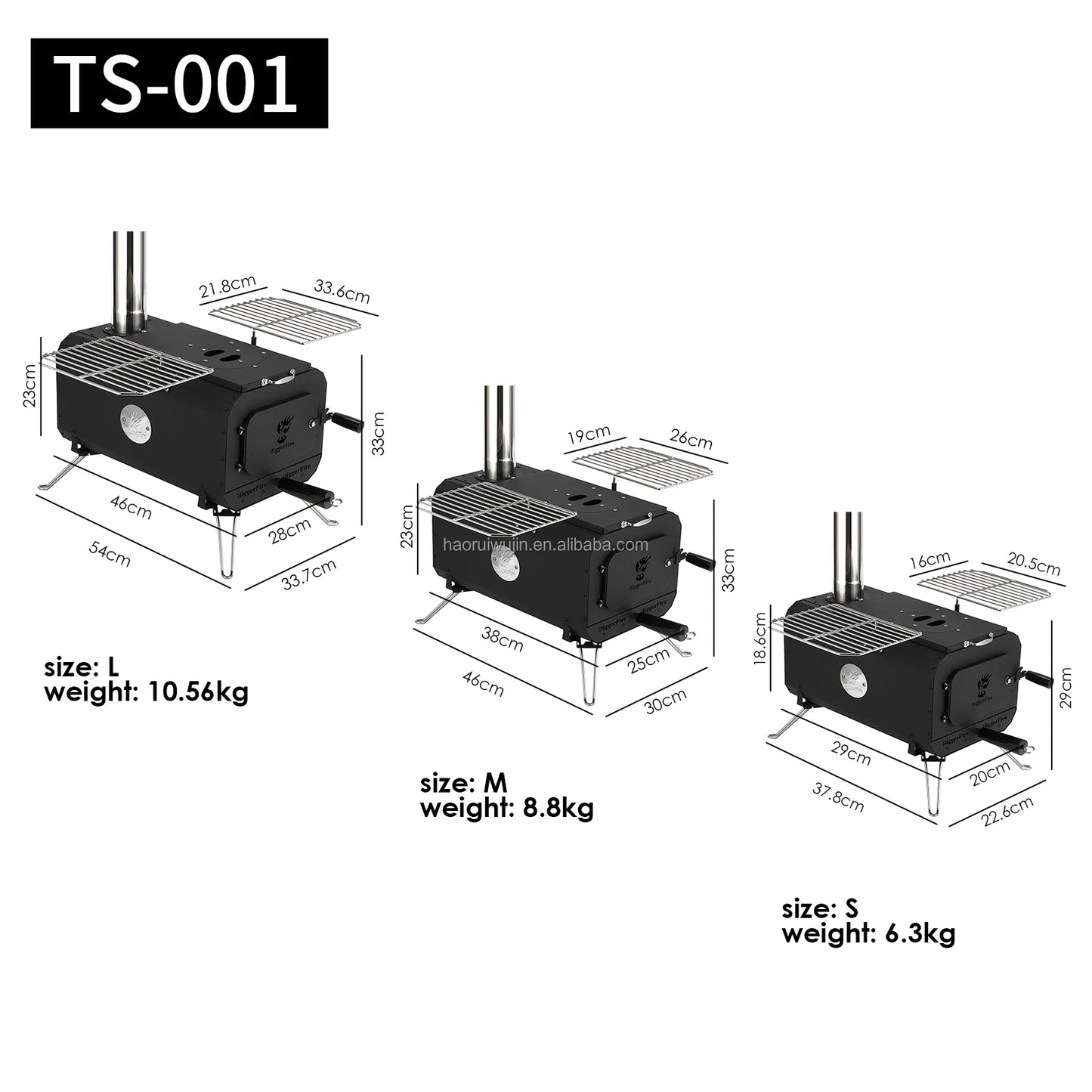 Wholesale Portable Mini Bell Tent Stove Foldable Outdoor Winter Camping Kitchen With Hot Heating Wood Burning Feature