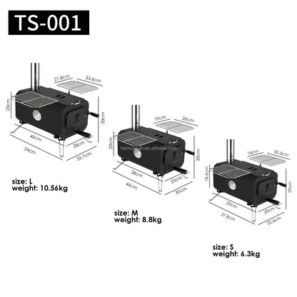 Wholesale Portable Mini Bell Tent Stove Foldable Outdoor Winter Camping Kitchen With Hot Heating Wood Burning Feature