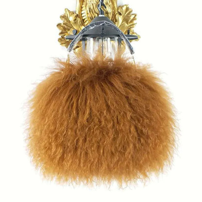 Soft Real Fur Wool Chain Shoulder Bag for Women Designer Purses and Handbags Women's Party Clutch Crossbody Bag High Quality