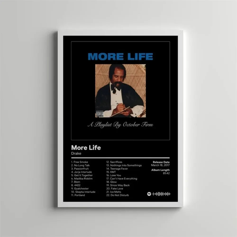 Canvas Painting Wall Decor Drake Pop Rap Music Album Cover Poster Aesthetic Rapper Hip Hop Rock Nothing Was The Same Her Loss