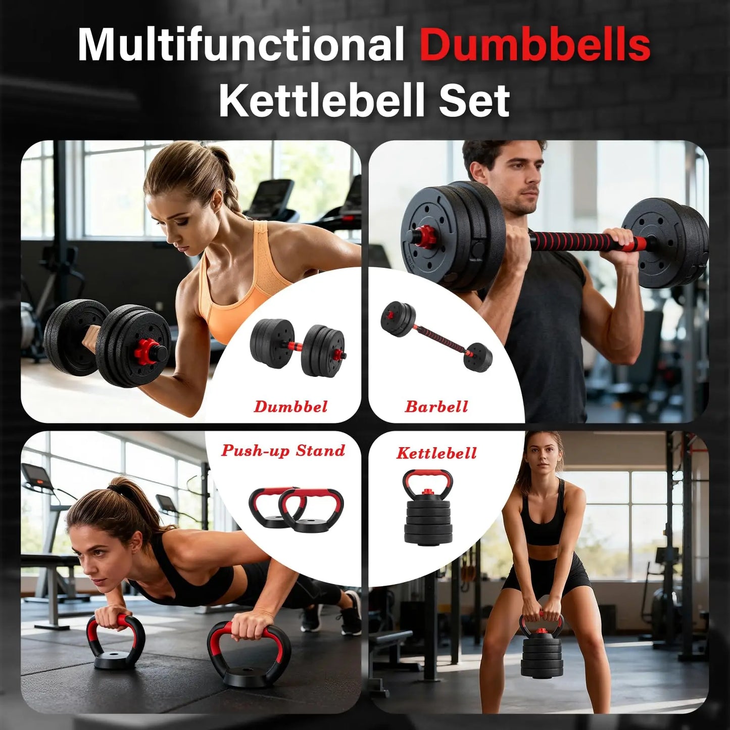 Dumbbells Barbell Set 30KG/20KG/15KG, Adjustable Dumbbells Weight Lifting Training For Man/Woman,effective for Bodybuilding Fitn