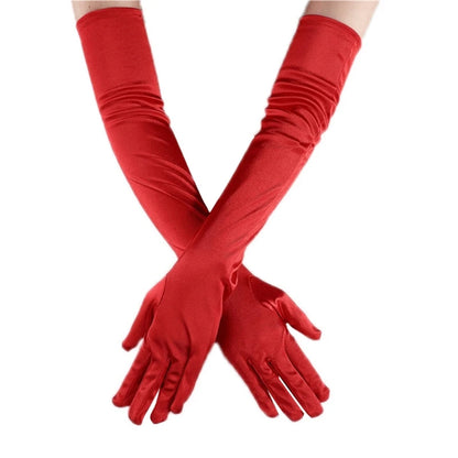 Satin Long Gloves For Women Wedding Gloves Performance Gloves Dance Gloves Satin Gloves Banquet Gloves Prom Gloves