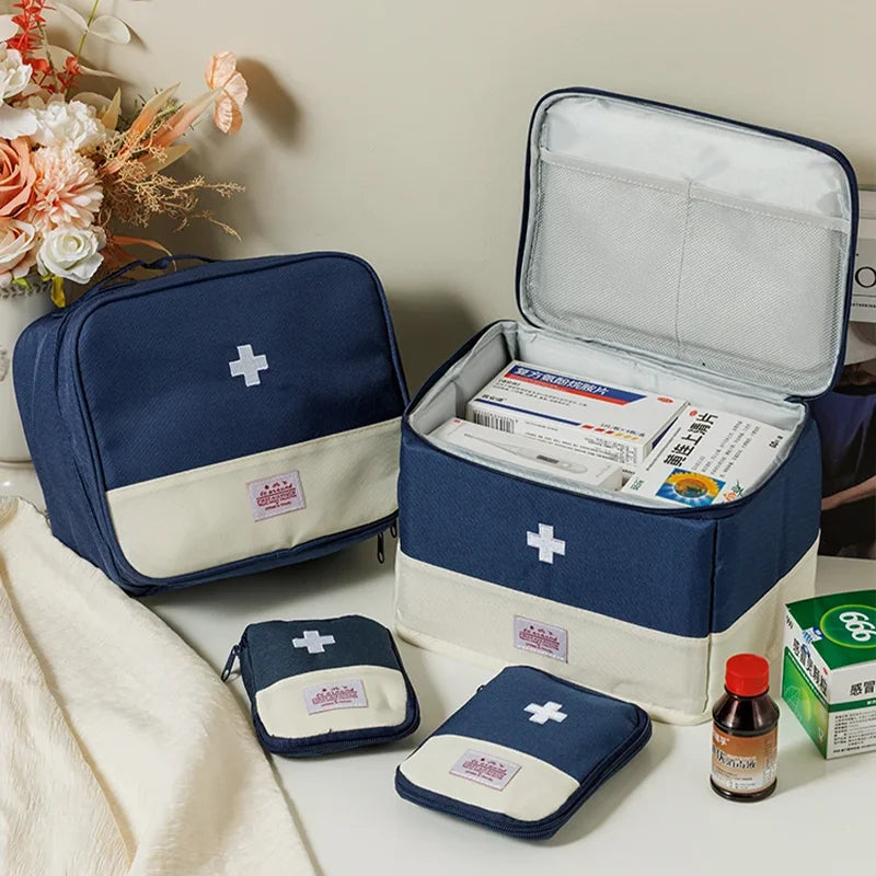 Travel Medicine Bag Pill Storage Pouch Outdoor Essentials Emergency Survival Bag Mini First-aid Kit Portable Home Storage Bag