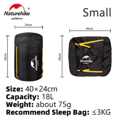 Naturehike Compression Bag For 3-4kg Sleeping Bag Splash-proof Multifunctional Camping Travel Portable Accessories Storage Sack
