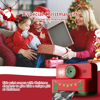 Digital Children Camera Photography Instant Print Photo Kids Video Recorder Mini Thermal Printer 1080P HD Video Christmas Gifts
