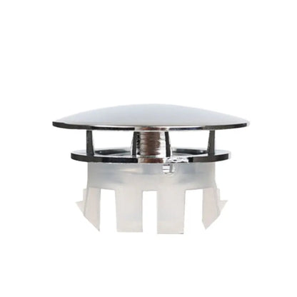 Round Sink Overflow Covers Kitchen Bathroom Double Layer Wash Basin Overflow Ring Plug Replacement Sink Hole Cover Trim Ring Cap