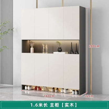 Living Room Shoe Cabinet Solid Wood Home Entrance Cabinet Display Household Door Locker Sideboards Szafki Do Salonu Furniture