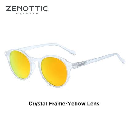 ZENOTTIC Retro Polarized Sunglasses 2026 2025 Men Women Vintage Small Round Frame Sun Glasses Polarized Lens UV400 Goggles Shade