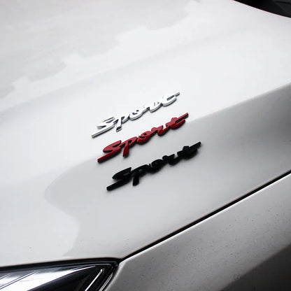 Car Accessories Stickers Styling Metal 3D Plating Auto Car Trunk Modified Racing Sport Word Letter Emblem Badge Decal Stickers