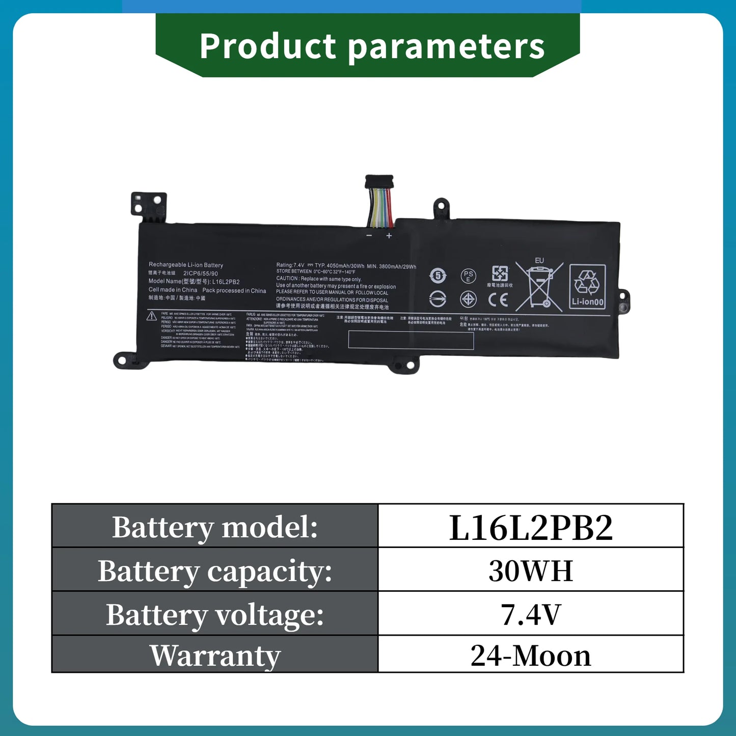 Factory Direct! L16L2PB2 Battery For Lenovo IdeaPad 520-15IKB L16S2PB1 L16L2PB3 L16C2PB1 L17L2PF1 L17M2PB7 L16M2PB2 L16M2PB1