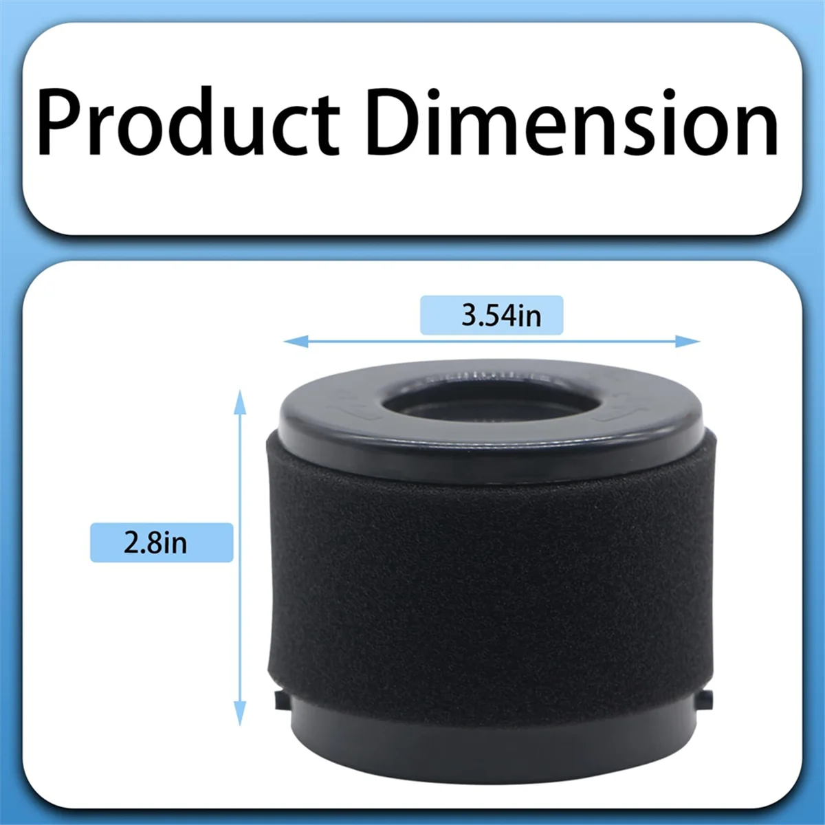 A74G-49-90-0160, 49-90-1951 Filters for Milwaukee Compact Vacuum 0882-20 M18, 2 Pack HEPA Filters and 4 Pack Foam Filters