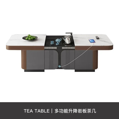 Coffee Table TV Cabinet Combination Modern Lifting Multi-Function Retractable Kung Fu Table Small Apartment Living Room Home