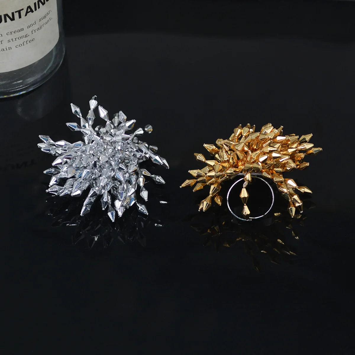 Fashion Jewelry European and American Design Tassel Beads Adjustable Rings For Women Party Gifts Cool Trend Accessories