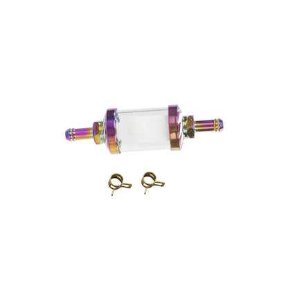 9mm CNC Aluminum Alloy Glass Gas Fuel Oil Filter Moto for Dirt Pit Bike 125/140/150/160cc CRF70 90 110 TTR100 110 KLX65