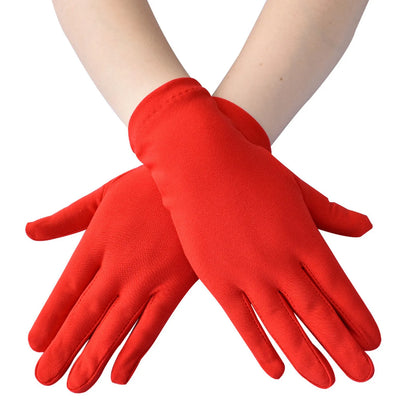 Woman Gloves Work Gloves Milk Silk Gloves Solid Color Non-Slip Household Gloves Breathable Serving Waiters Mittens
