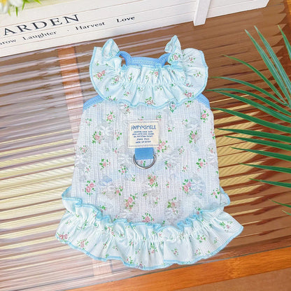 Soft Pet Clothes Thin Small Dog Cool Dress Cute Soft Cat Cooler Clothes Breathable Skin-friendly Summer Puppy Skirt Clothes