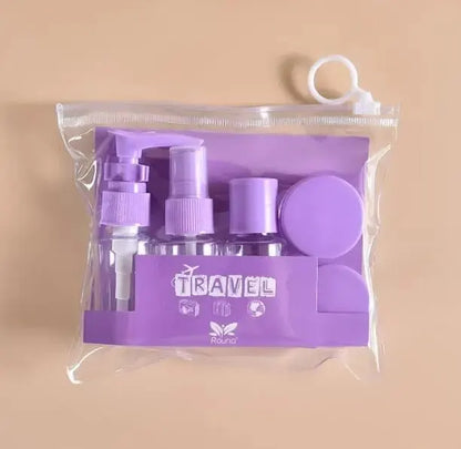 Travel Bottles Kit Leak Proof Portable Toiletry Containers Set Clear Travel Size Cosmetic Containers For Lotion Shampoo Cream So