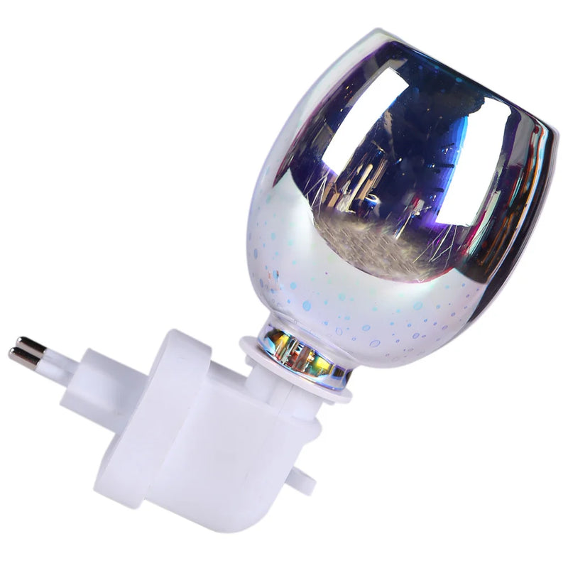3D Glass Electric Fragrance Heater Scented Wax Warmer Aromatherapy Lamp Plug In Warmer Home Decor Incense Burner
