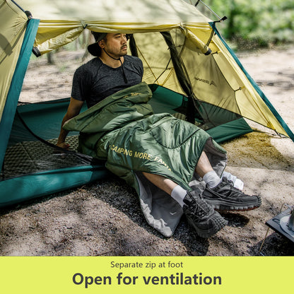 BISINNA Ultralight Camping Sleeping Bag Spring Summer Backpacking Sleeping Bag Large Quilt for Outdoor Hiking Beach