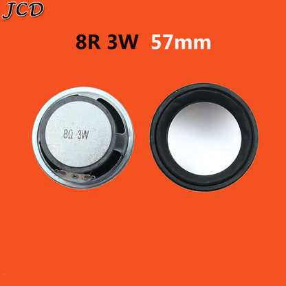 JCD 1Piece 8 ohm 8R 0.5W 1W 2W 3W 5W 0.5 1 2 3 5 watt LoudSpeaker  Diameter 50mm 57mm 66mm 77mm Speaker
