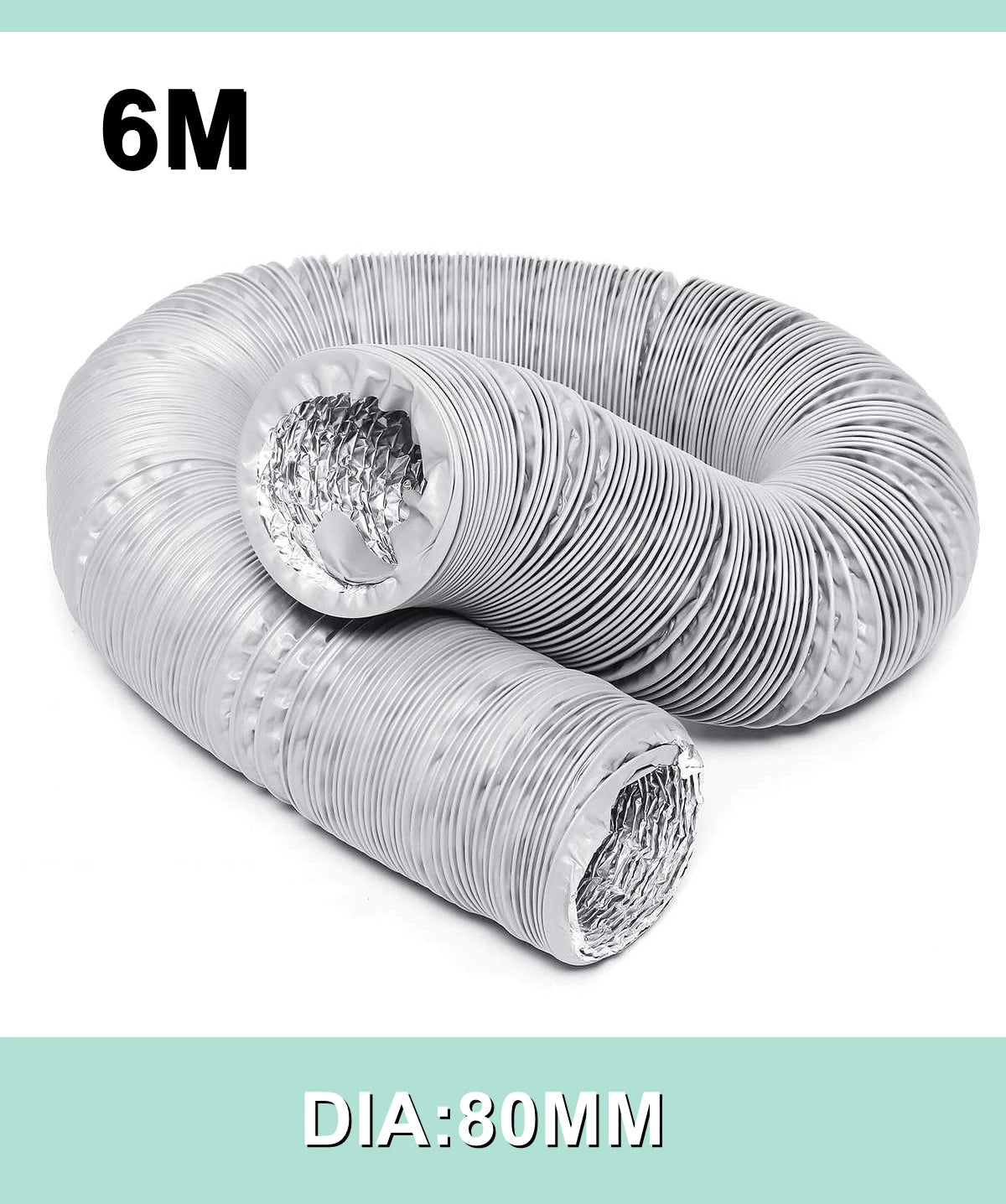 80mm/100mm/110mm/130mm/150mm Portable Air Conditioner Exhaust Vent Pipe Flexible Air Conditioner Exhaust Pipe Vent Hose Outlet