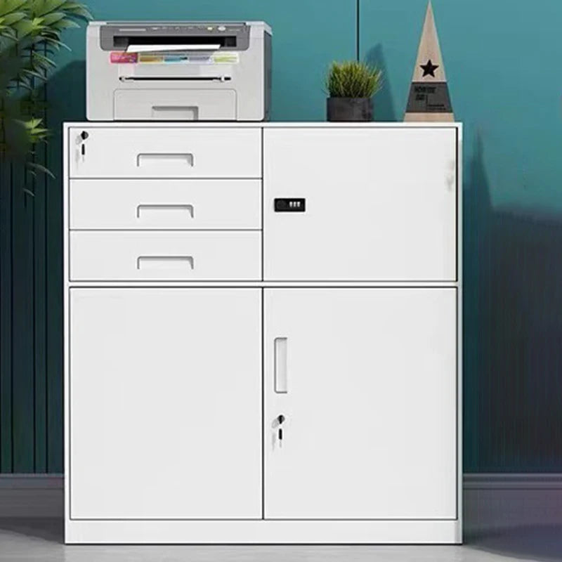 3/4/5 Drawer Office Filing Cabinet Lock Dividers Storage Filing Cabinets Living Room Organizer Cabinet Kitchen Home Furniture