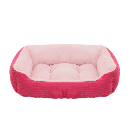 Pet Cat Dog Bed Cozy Square Plush Kennel Puppy Sofa Bed Small Large Dog Sleep Pad Portable Pet Bed Nest Pet Supplies Accessories