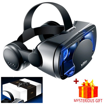 Virtual Reality 3D VR Glasses Headset Smart Helmet Smartphones Mobile Phone Lenses with Headphone Viar Binoculars Goggles Device