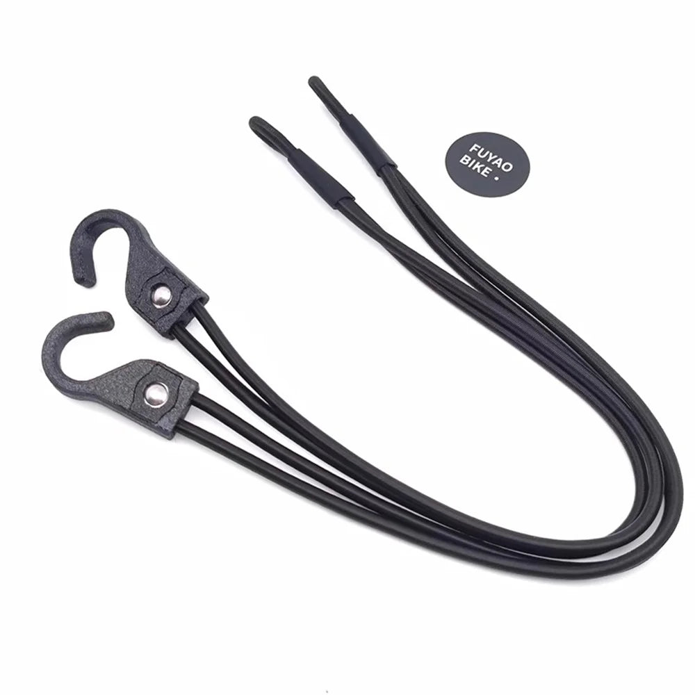 1 pair of bicycle rack elastic ropes suitable for Brompton rear rack tying ropes for c line p line t line