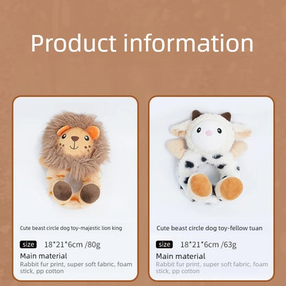 Squeaky Dog Toy for Small Medium Dogs, Self-Entertainment Chew Plush Toy, Boredom Relief Teeth Cleaning Pet Supplies