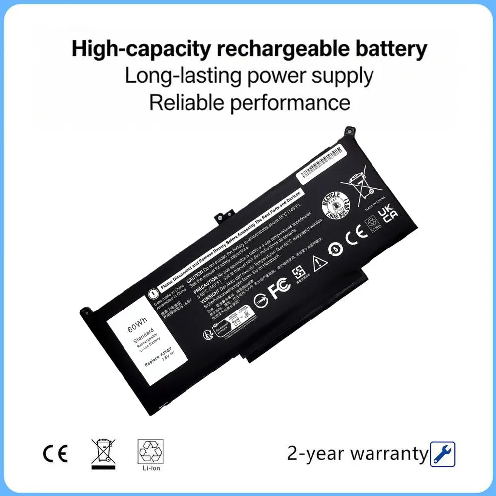 Laptop Battery For Dell Latitude 12 7280 7290 7380 7390 E7380 E7390 E7280 E7290 14 7480 7490 E7480 E7490 F3YGT