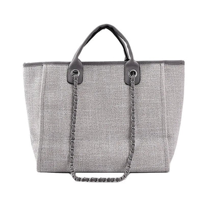 2025 Female Large Capacity New European American Bucket Bag Handheld Single Shoulder Diagonal Cross Chain Tote Bag
