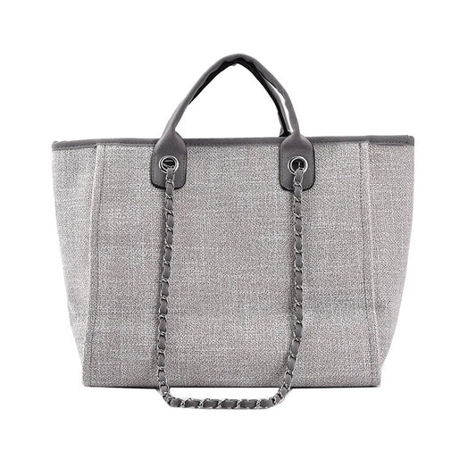 2025 Female Large Capacity New European American Bucket Bag Handheld Single Shoulder Diagonal Cross Chain Tote Bag