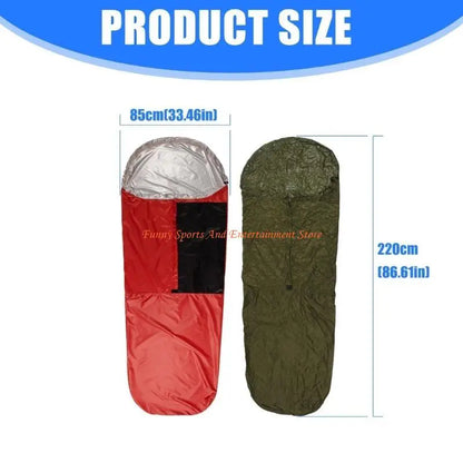C4DE Heat Reflective Weatherproofed Coated Sleep Bag Reusable Outdoor Sleep Bag