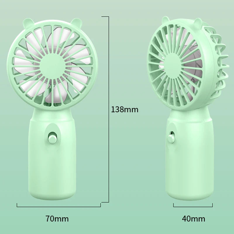 Portable Handheld Small Fan Lightweight Cute Appearance USB Rechargeable Mini Fan Summer Portable Mini Pocket Cooling Fans