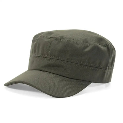 Hat Men's Flat Military Hat Is Simple And Versatile, Middle-Aged Hat Spring And Autumn Duck Tongue Casual Fashion New Style